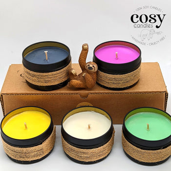English Pear & Freesia Tin - Cosy Candles